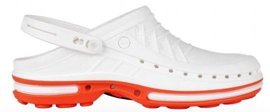 Wock Clog Wit 01 (zool: oranje)